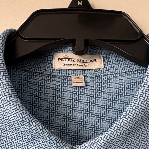 Peter Millar Light Blue Polo Shirt - Picture 2 of 2